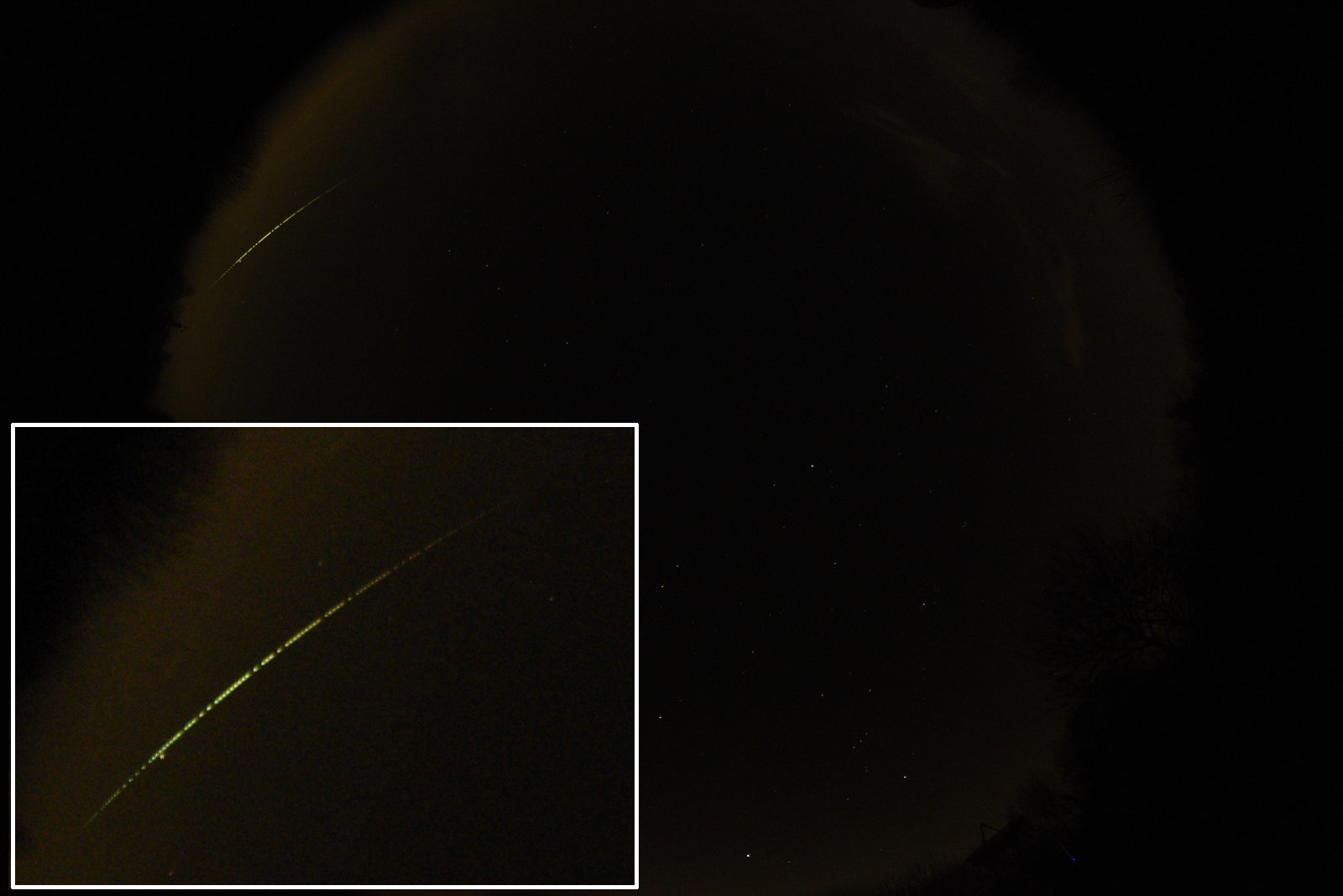 2020-02-16 fireball as captured by UKFN camera system at MRAO in Cambridge.